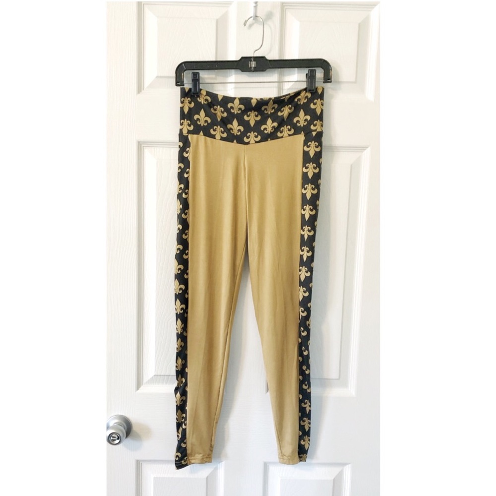 Saints Fleur de Lis Leggings